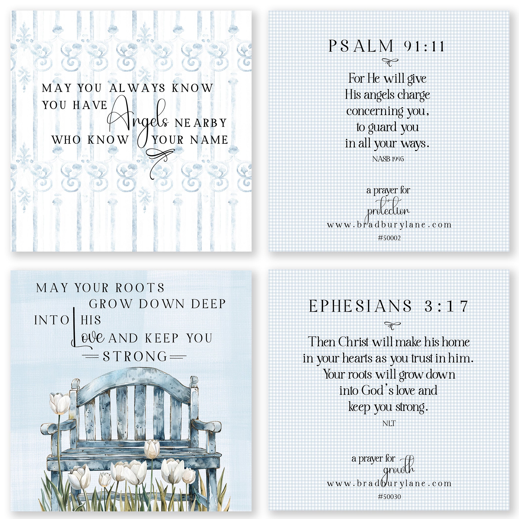 31 Days of Prayers for You in Blue Boxed Mini Print Collection w/Acrylic Holder