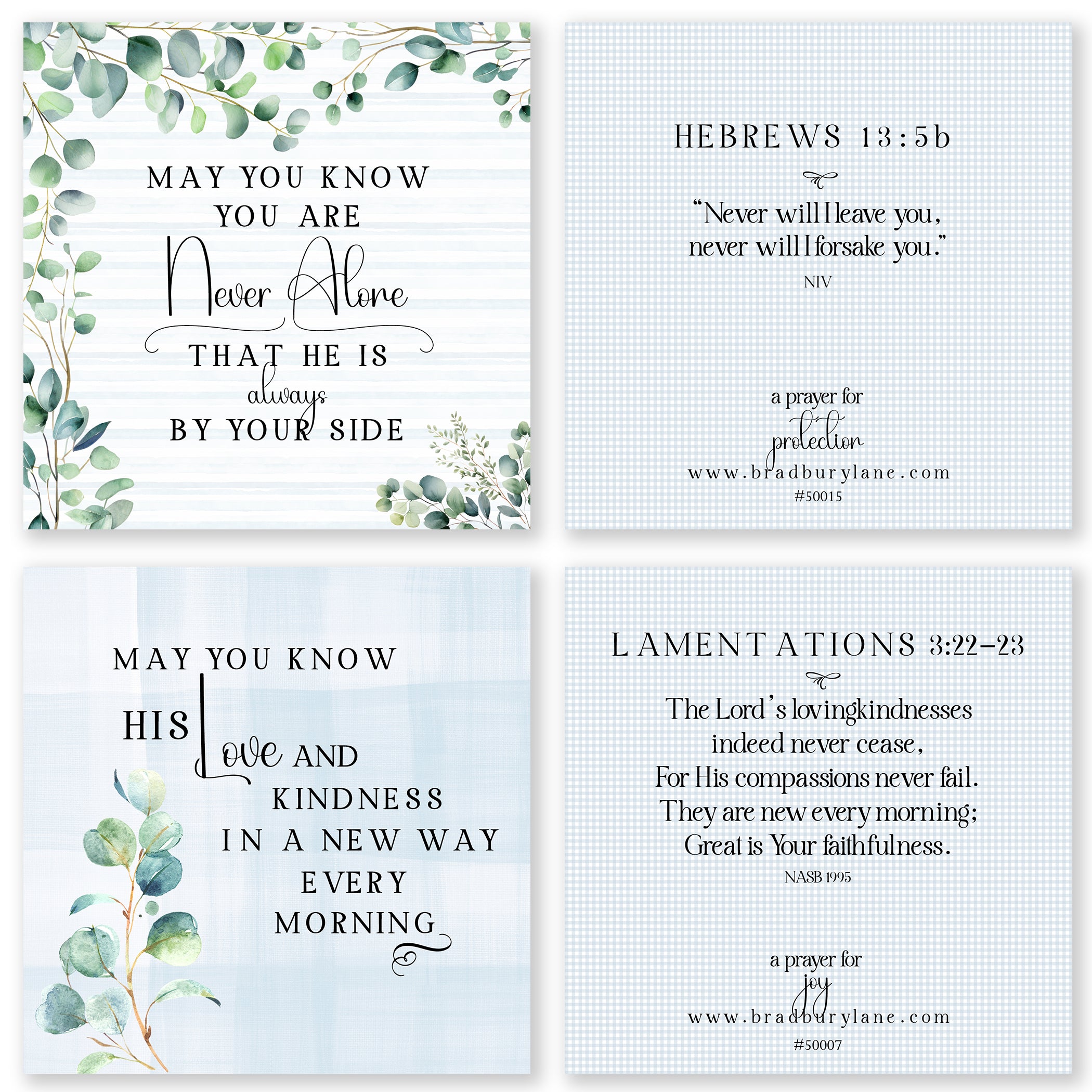 31 Days of Prayers for You in Blue Boxed Mini Print Collection w/Acrylic Holder