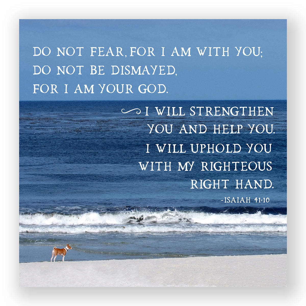 Beach Bum (Isaiah 41:10) - Mini Print